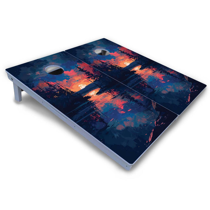 World Series of Cornhole Board Official All-Weather - Acadia National Park at Night