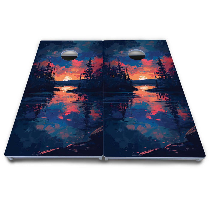 World Series of Cornhole Board Official All-Weather - Acadia National Park at Night