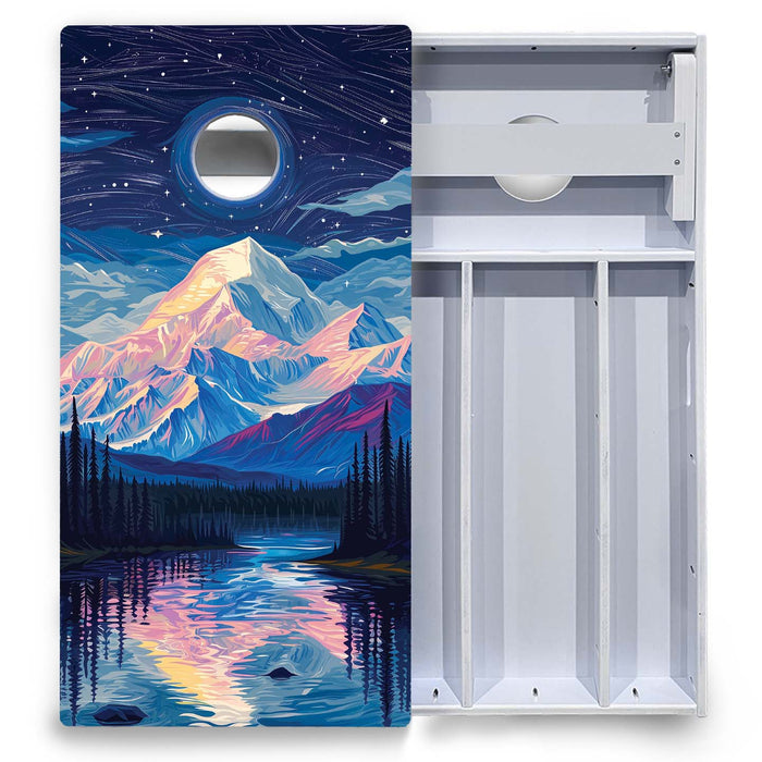 World Series of Cornhole Board Official All-Weather - Denali National Park at night