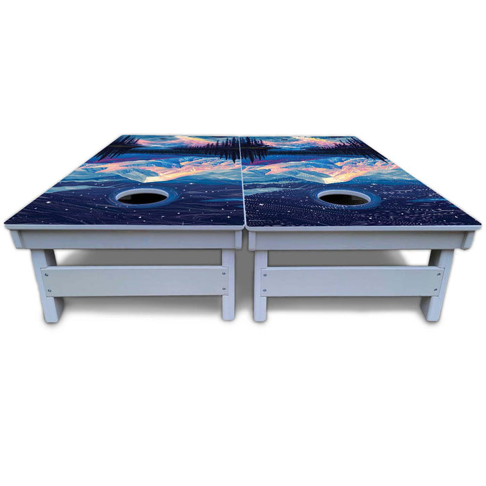World Series of Cornhole Board Official All-Weather - Denali National Park at night