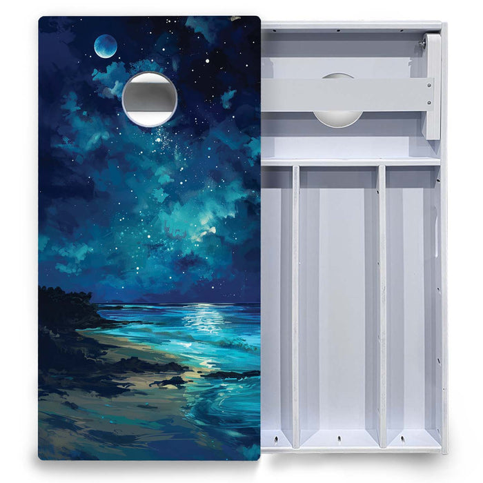 World Series of Cornhole Board Official All-Weather - Dry Tortugas National Park at night