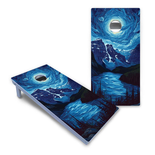World Series of Cornhole Board Official All-Weather - Glacier National Park at night
