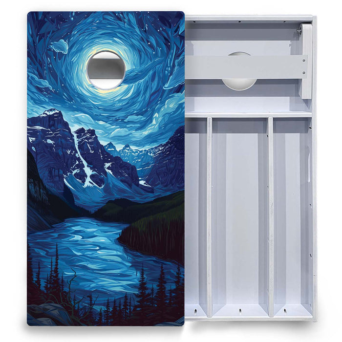 World Series of Cornhole Board Official All-Weather - Glacier National Park at night