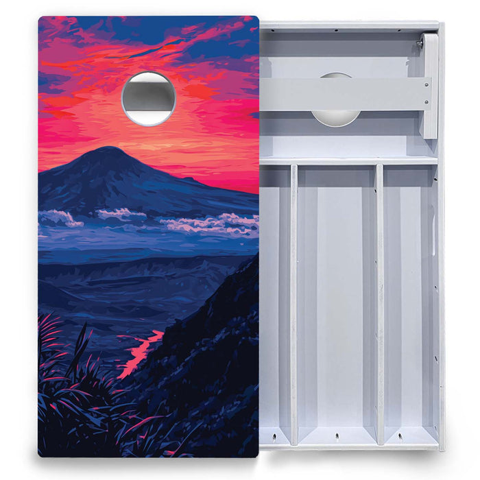 World Series of Cornhole Board Official All-Weather - Hawaii Volcanoes National Park at Night