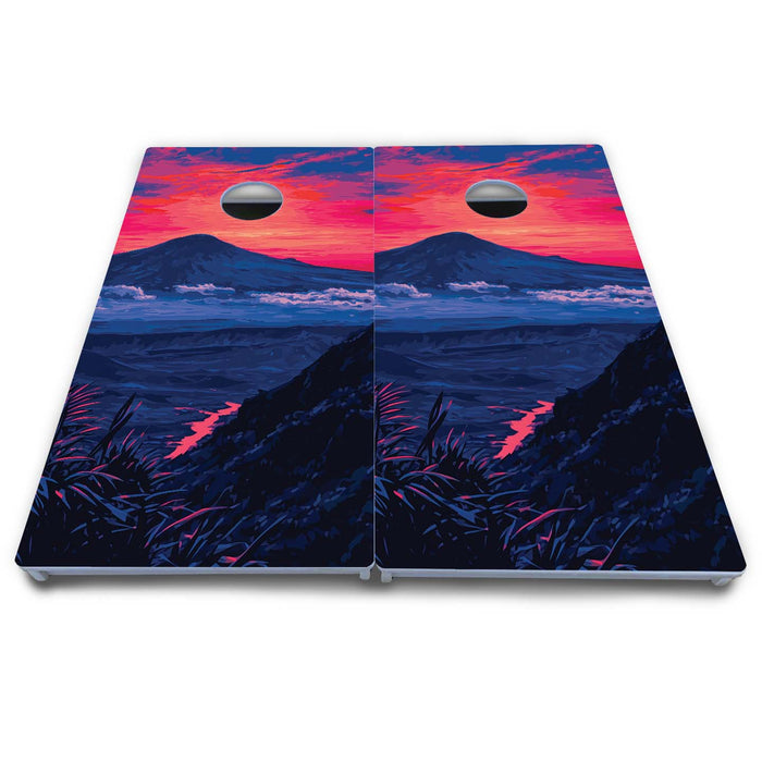 World Series of Cornhole Board Official All-Weather - Hawaii Volcanoes National Park at Night