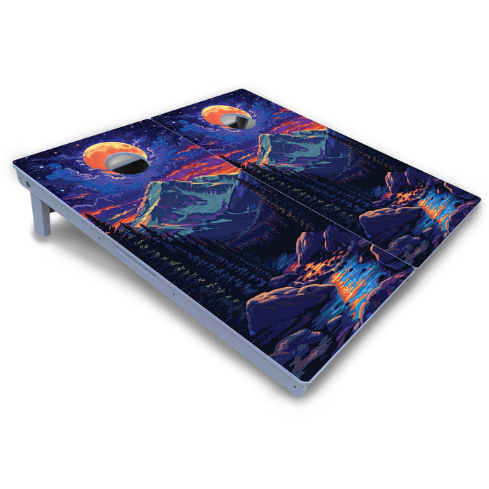 World Series of Cornhole Board Official All-Weather - Rocky Mountains National Park at Night