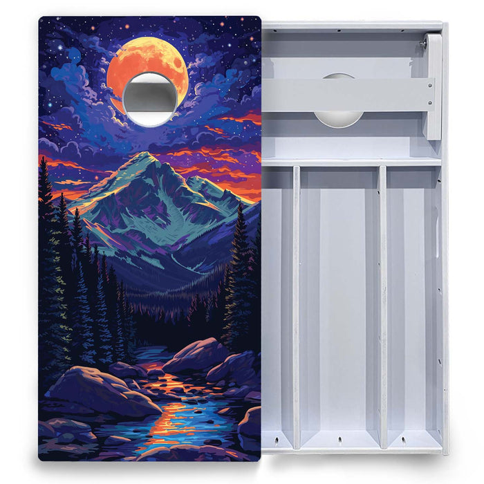 World Series of Cornhole Board Official All-Weather - Rocky Mountains National Park at Night