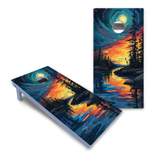 World Series of Cornhole Board Official All-Weather - Voyageurs National Park at Night