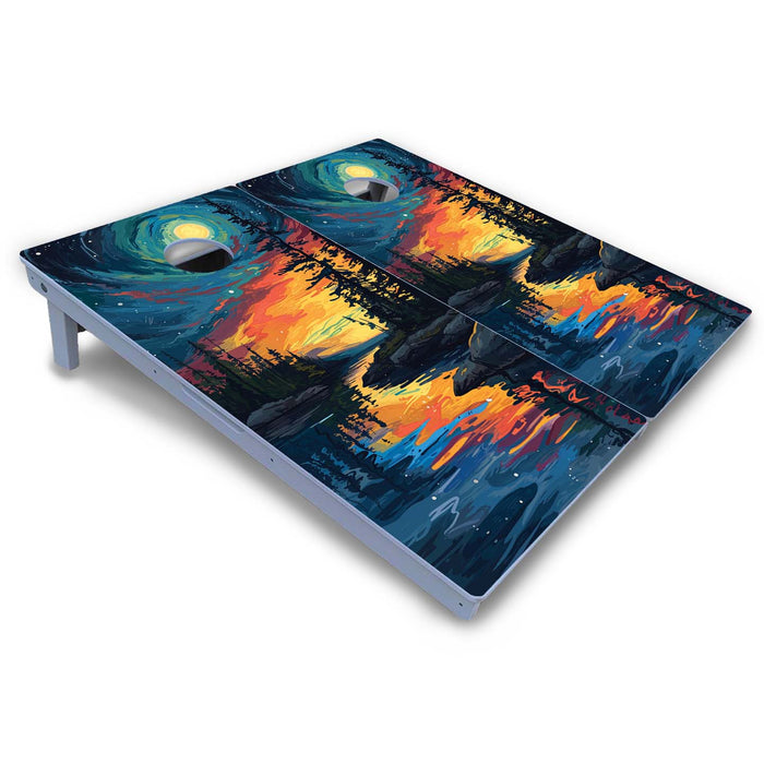 World Series of Cornhole Board Official All-Weather - Voyageurs National Park at Night