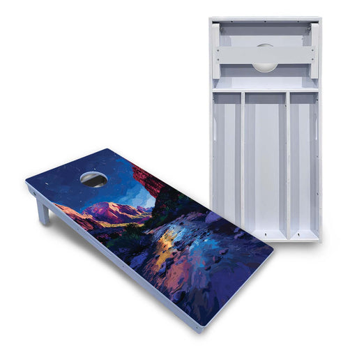 World Series of Cornhole Board Official All-Weather - Zion National Park at Night