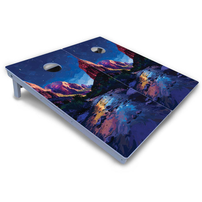 World Series of Cornhole Board Official All-Weather - Zion National Park at Night