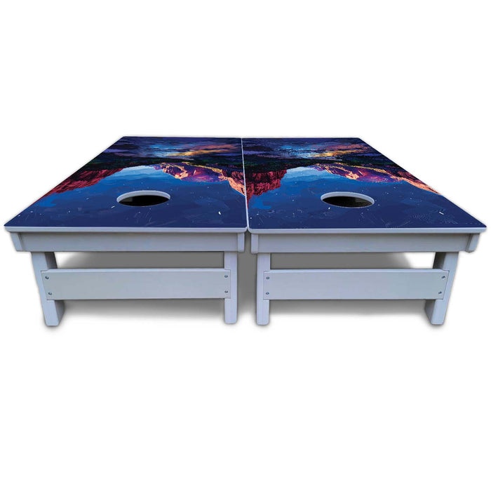 World Series of Cornhole Board Official All-Weather - Zion National Park at Night