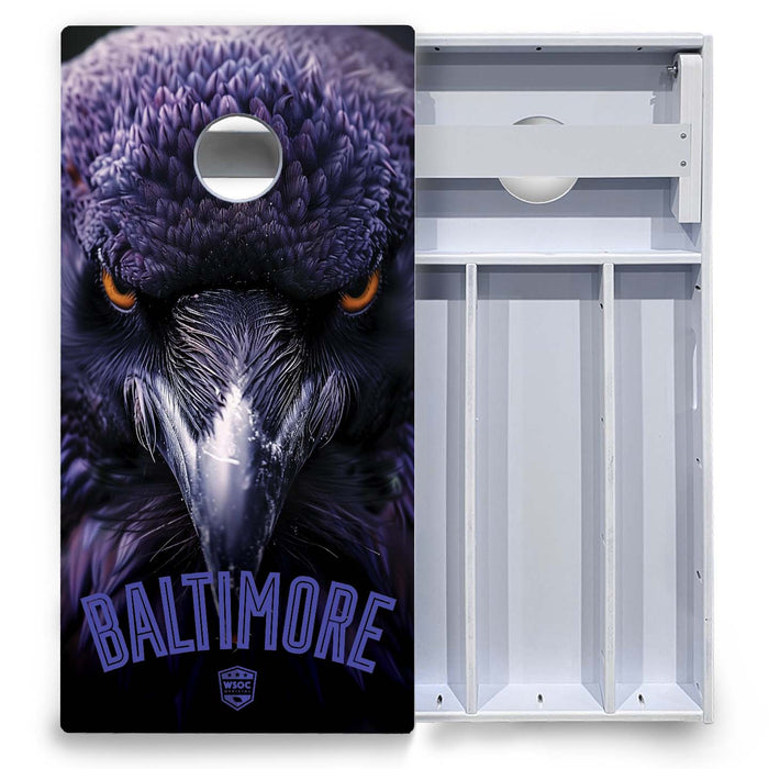 World Series of Cornhole Board Official All-Weather - Baltimore Ravens