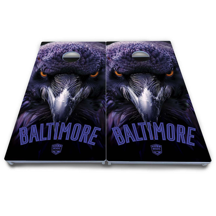 World Series of Cornhole Board Official All-Weather - Baltimore Ravens