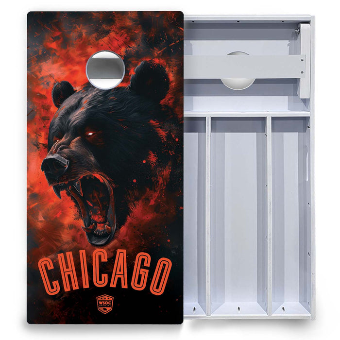 World Series of Cornhole Board Official All-Weather - Chicago Bears