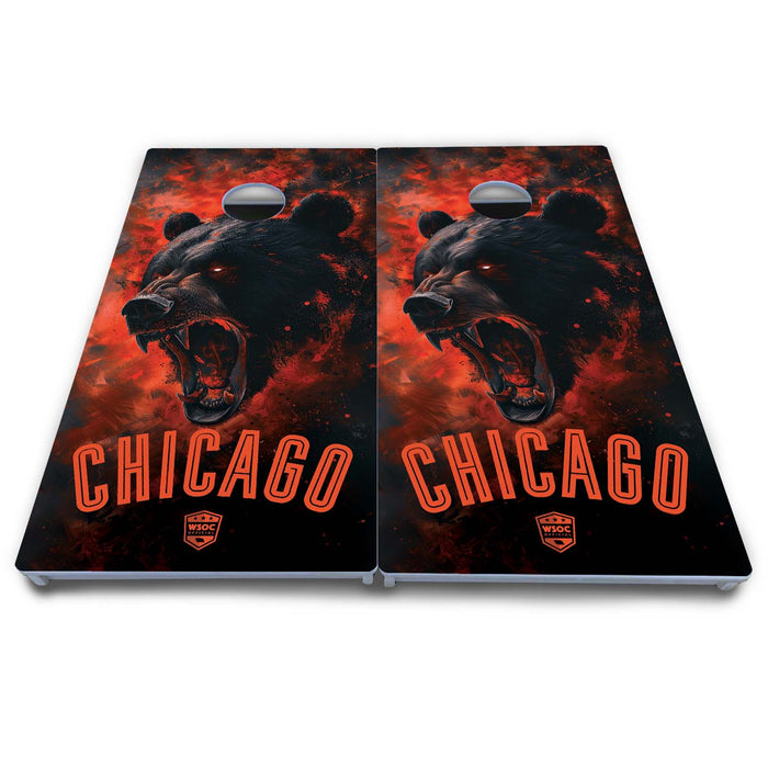 World Series of Cornhole Board Official All-Weather - Chicago Bears