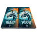 World Series of Cornhole Board Official All-Weather - Miami Dolphins