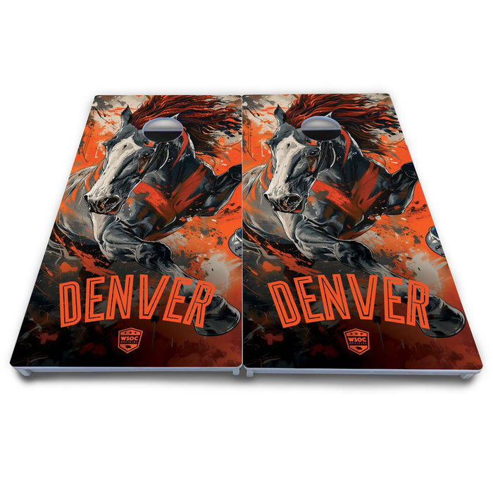 World Series of Cornhole Board Official All-Weather - Denver Broncos