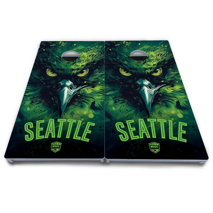 World Series of Cornhole Board Official All-Weather - Seattle Seahawks