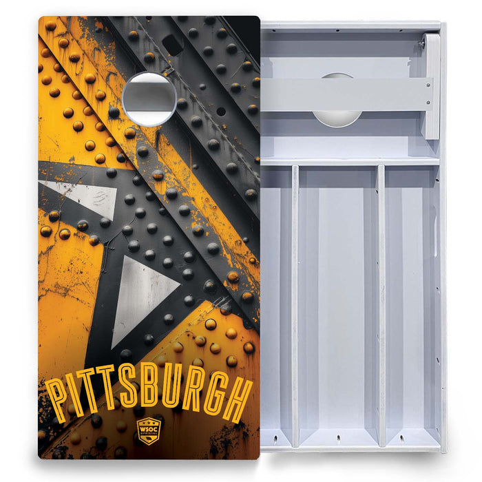 World Series of Cornhole Board Official All-Weather - Pittsburgh Steelers