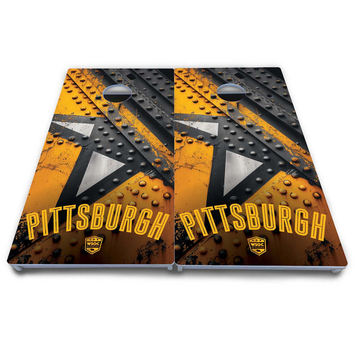 World Series of Cornhole Board Official All-Weather - Pittsburgh Steelers