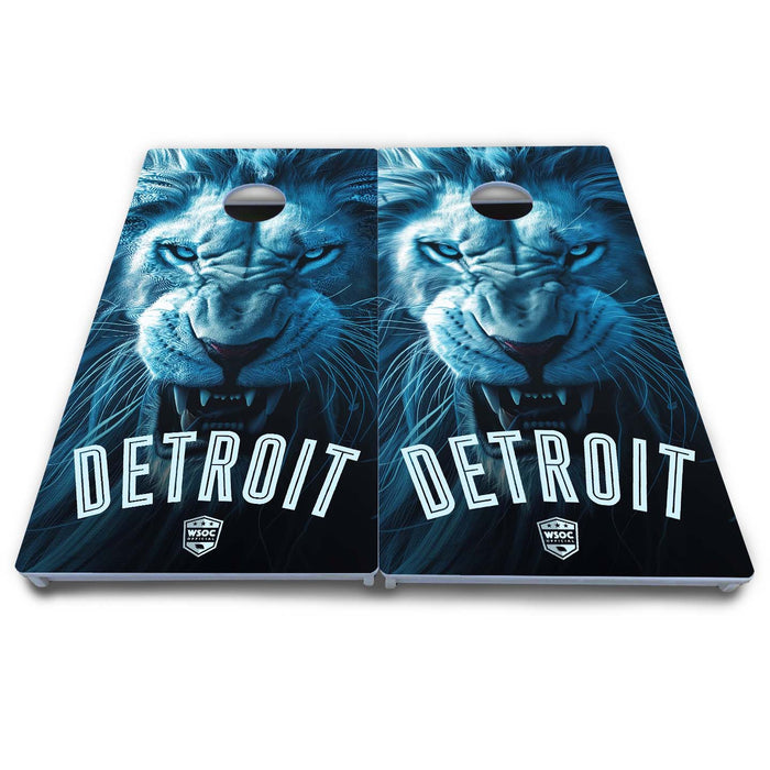 World Series of Cornhole Board Official All-Weather - Detroit Lions