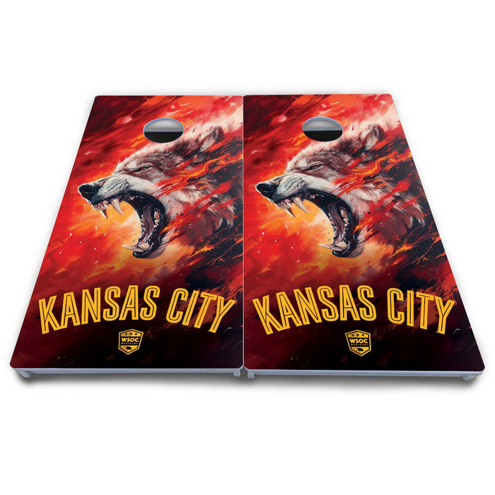 World Series of Cornhole Board Official All-Weather - Kansas City Chiefs