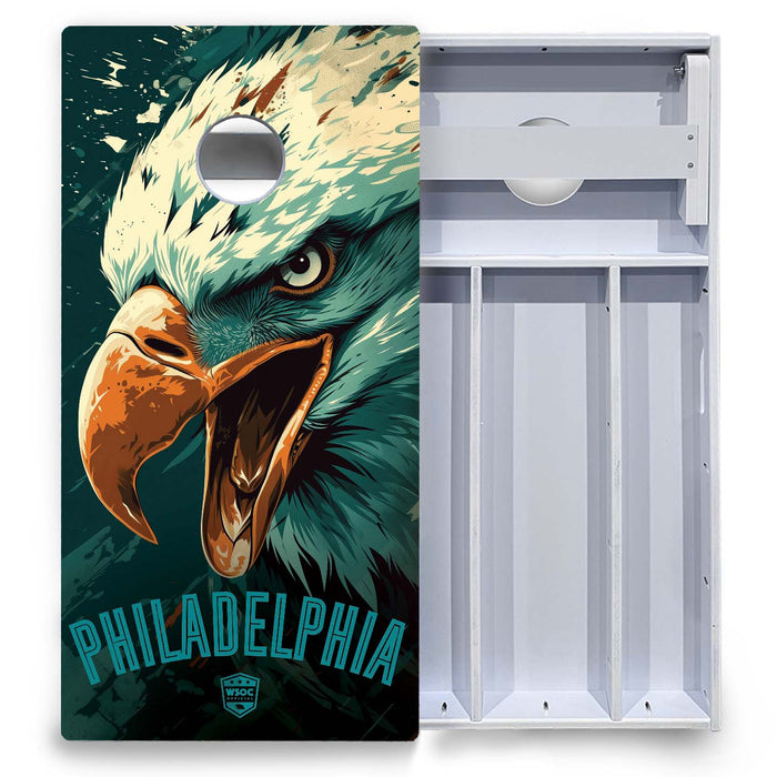 World Series of Cornhole Board Official All-Weather - Philadelphia Eagles
