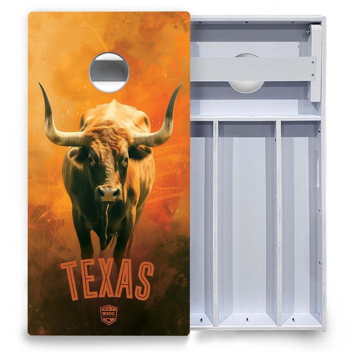 World Series of Cornhole Board Official All-Weather - University of Texas Longhorns
