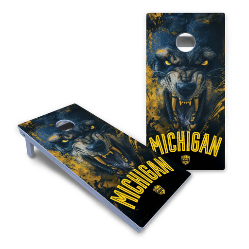 World Series of Cornhole Board Official All-Weather - Michigan Wolverines