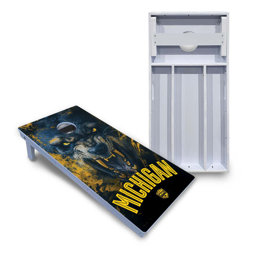 World Series of Cornhole Board Official All-Weather - Michigan Wolverines