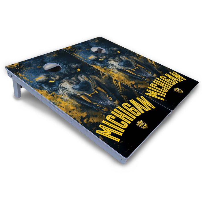 World Series of Cornhole Board Official All-Weather - Michigan Wolverines