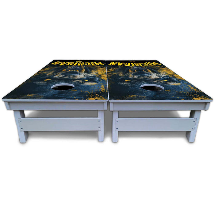 World Series of Cornhole Board Official All-Weather - Michigan Wolverines