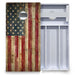 World Series of Cornhole Board Official All-Weather - Rustic Flag Left
