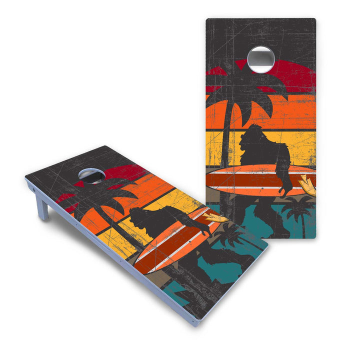 World Series of Cornhole Board Official All-Weather - Surfing Sasquatch Sunset