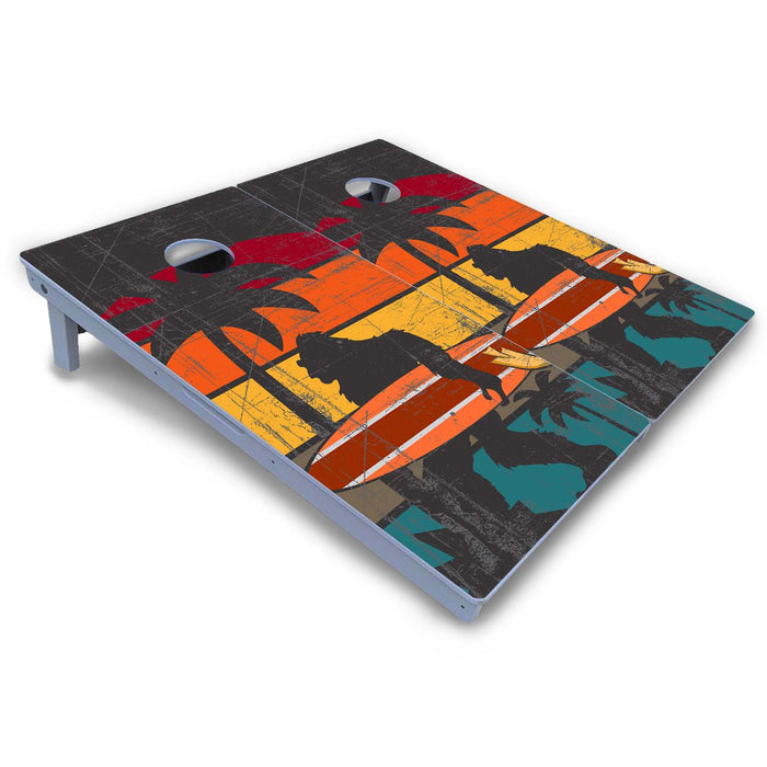 World Series of Cornhole Board Official All-Weather - Surfing Sasquatch Sunset