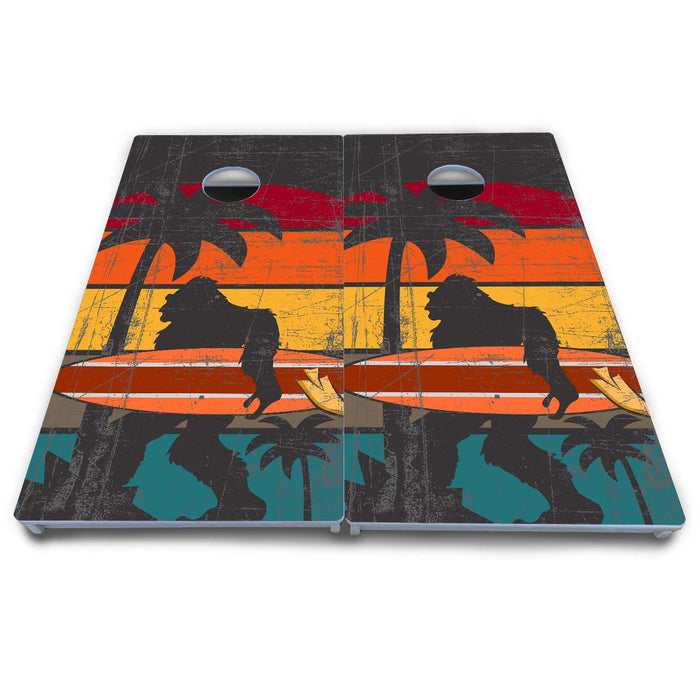 World Series of Cornhole Board Official All-Weather - Surfing Sasquatch Sunset
