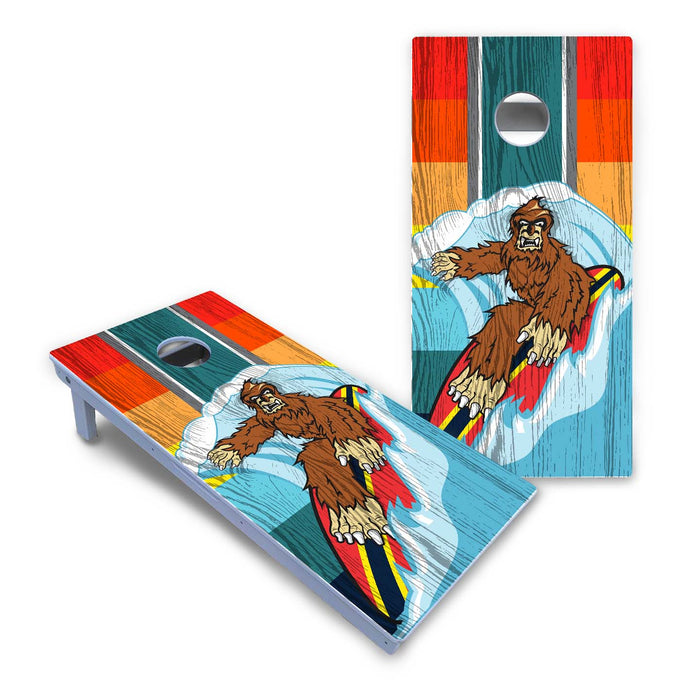 World Series of Cornhole Board Official All-Weather - Surfing Sasquatch