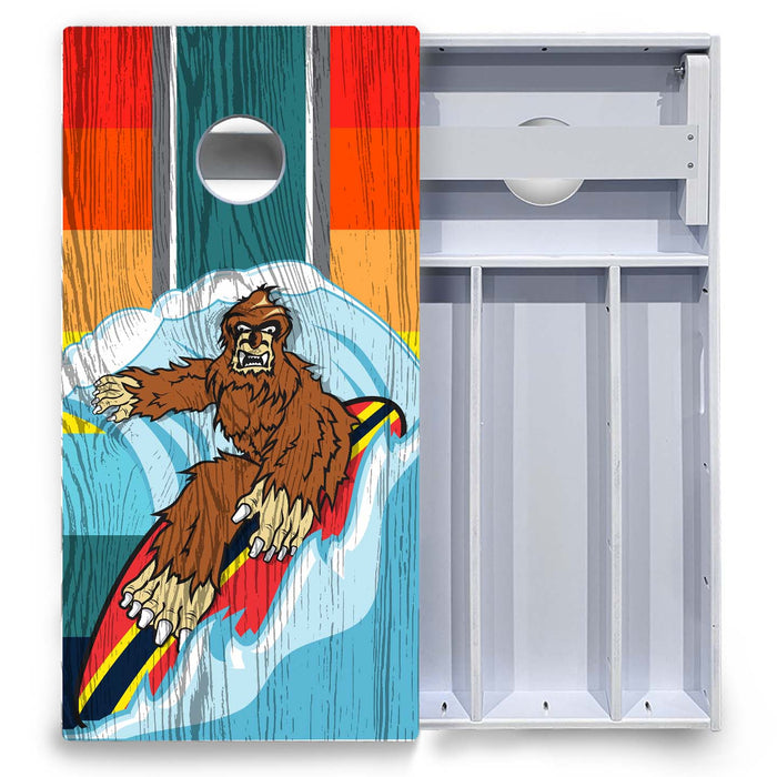 World Series of Cornhole Board Official All-Weather - Surfing Sasquatch