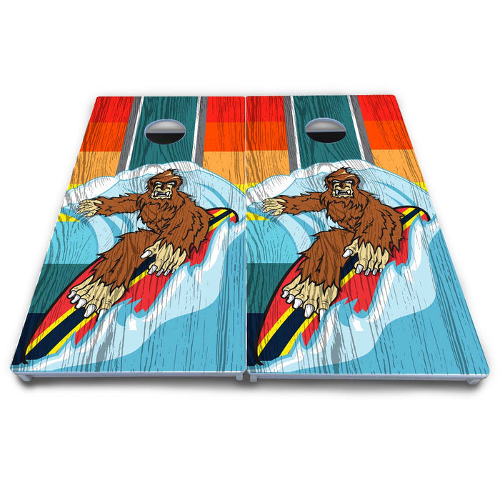 World Series of Cornhole Board Official All-Weather - Surfing Sasquatch