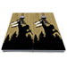 World Series of Cornhole Board Official All-Weather - WSOC Silhouette Flag Sasquatch Ohio BW