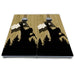 World Series of Cornhole Board Official All-Weather - WSOC Silhouette Flag Sasquatch Texas BW