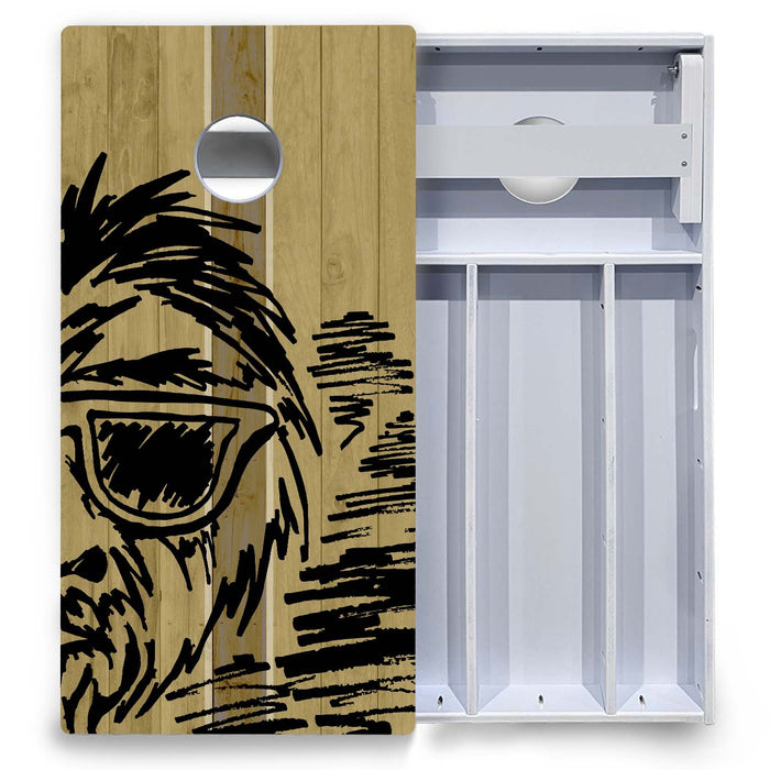 World Series of Cornhole Board Official All-Weather - WSOC Sasquatch Sketch