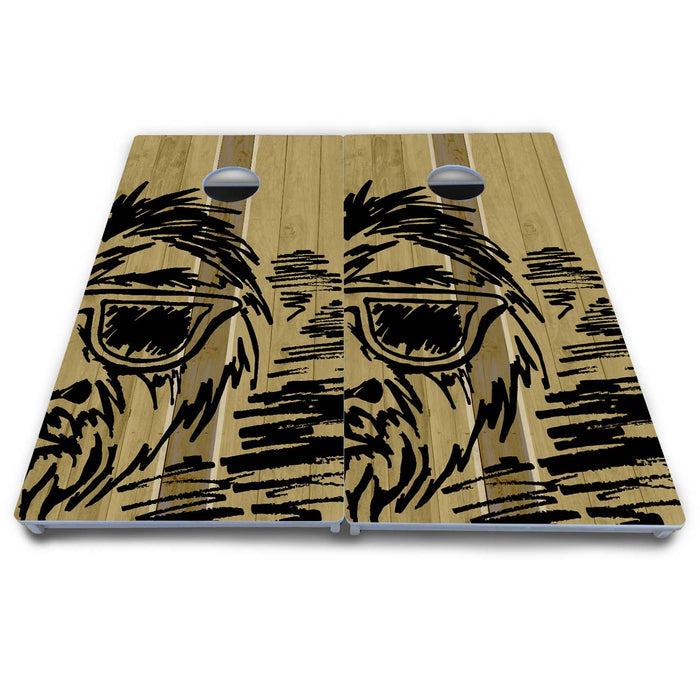 World Series of Cornhole Board Official All-Weather - WSOC Sasquatch Sketch