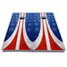 World Series of Cornhole Board Official All-Weather - WSOC Vintage Curved Stripes Board Patriotic