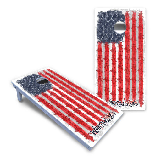 World Series of Cornhole Board Official All-Weather - WW AMERICAN FLAG