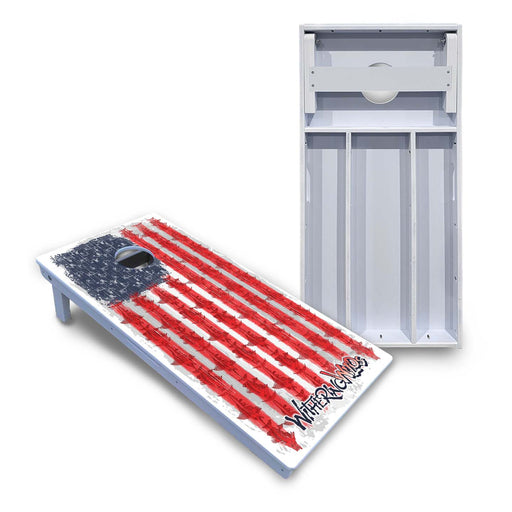 World Series of Cornhole Board Official All-Weather - WW AMERICAN FLAG