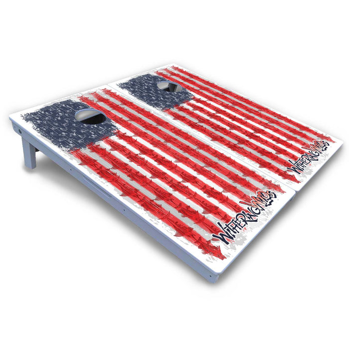 World Series of Cornhole Board Official All-Weather - WW AMERICAN FLAG