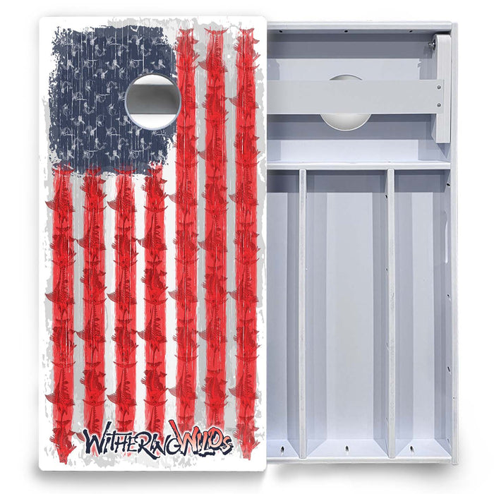 World Series of Cornhole Board Official All-Weather - WW AMERICAN FLAG