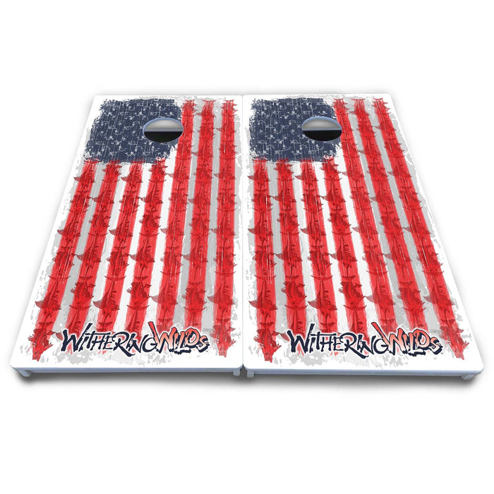 World Series of Cornhole Board Official All-Weather - WW AMERICAN FLAG